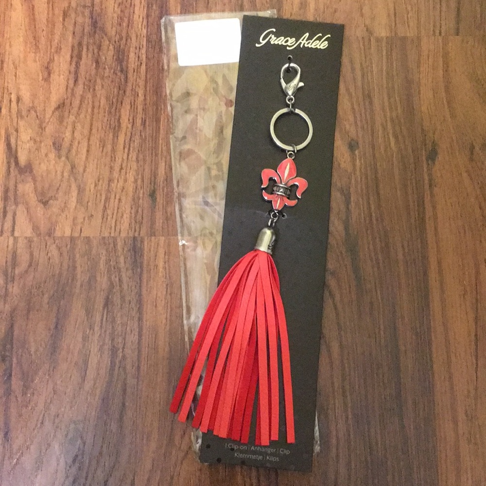 NIP Grace Adele Boleyn Purse Charm in Coral